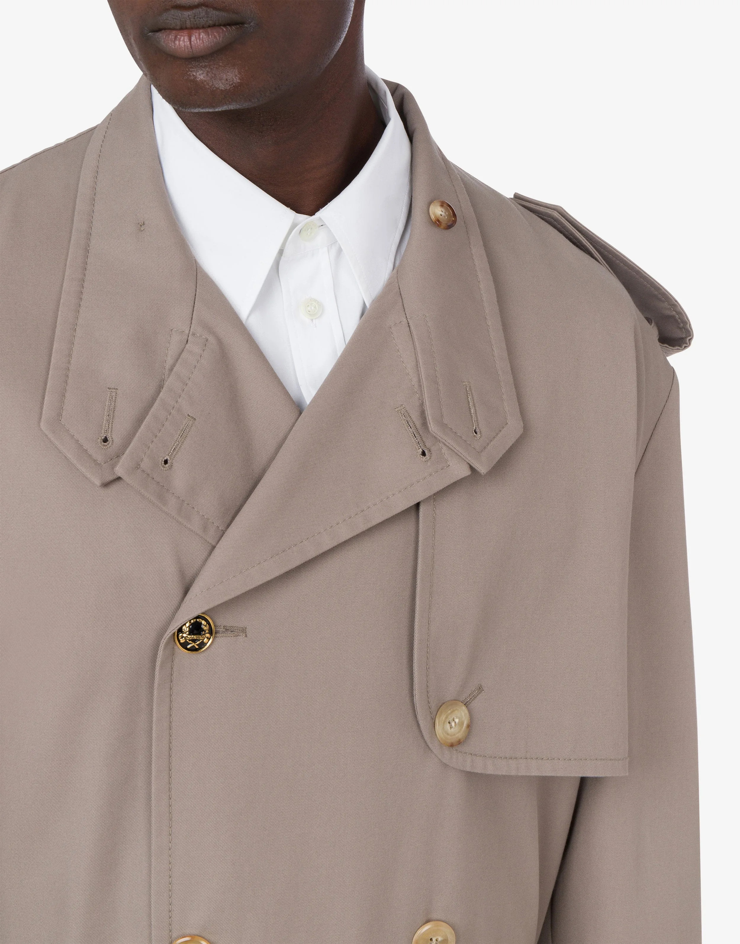 Gabardine Trench Coat Tailored Twist