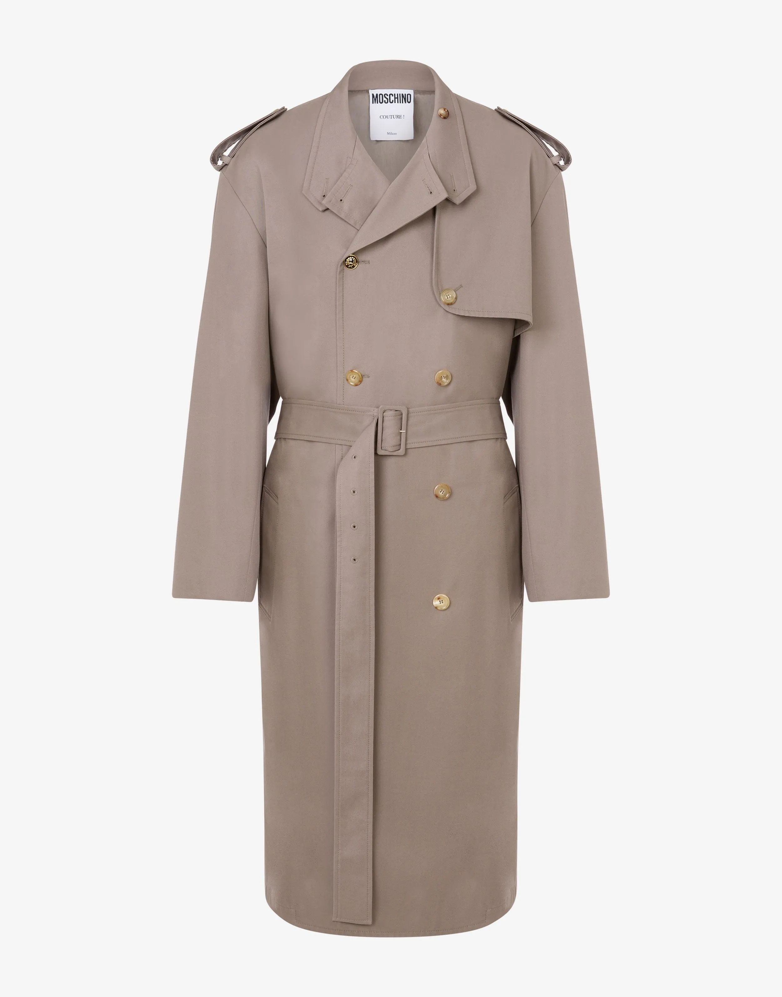 Gabardine Trench Coat Tailored Twist