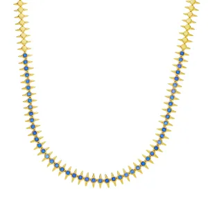 Gabriella Flexible Spike Sapphire Necklace