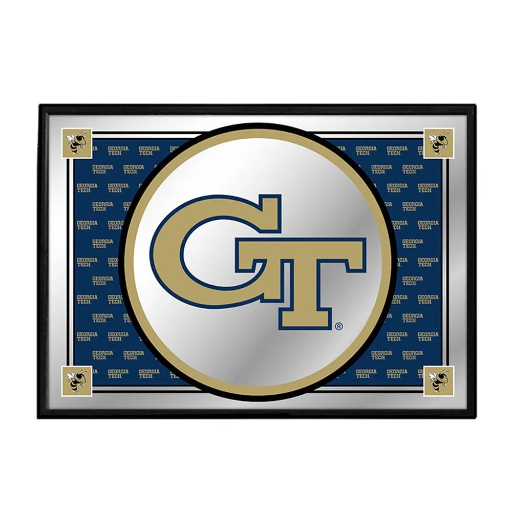Georgia Tech Yellow Jackets: Team Spirit - Framed Mirrored Wall Sign