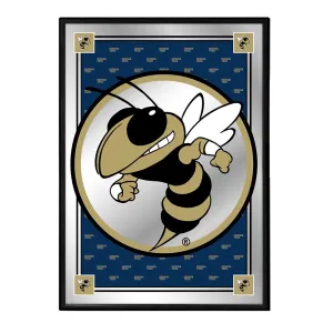 Georgia Tech Yellow Jackets: Team Spirit, Mascot - Framed Mirrored Wall Sign