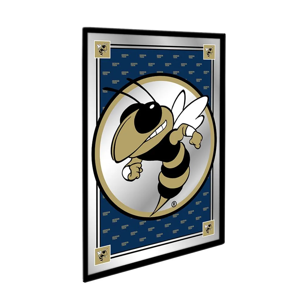 Georgia Tech Yellow Jackets: Team Spirit, Mascot - Framed Mirrored Wall Sign
