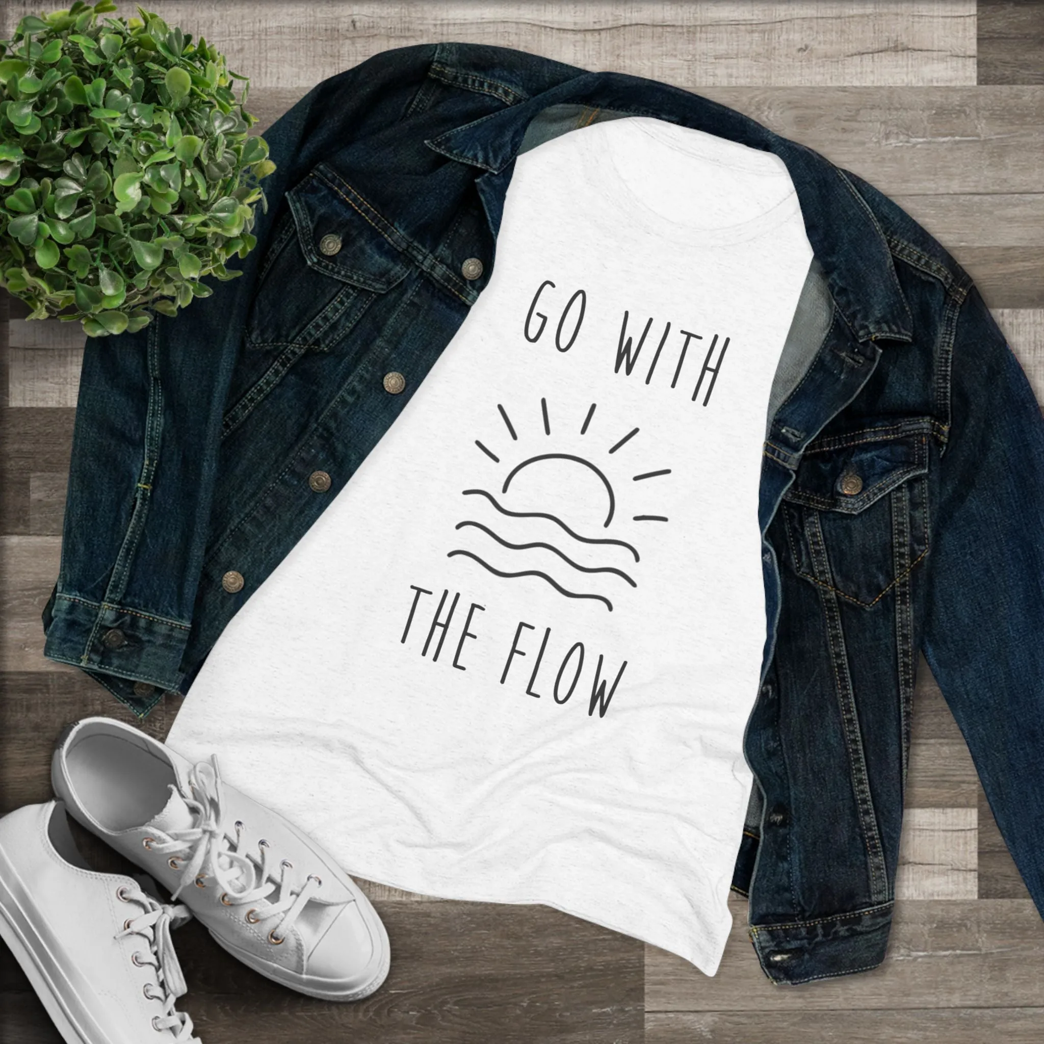 Go With The Flow Women's Triblend Tee