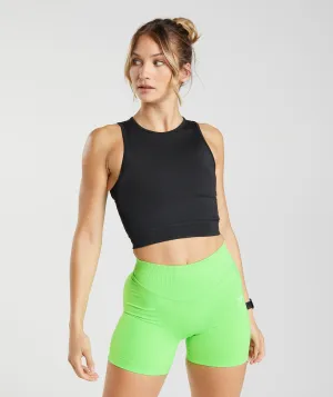Gymshark Sweat Seamless Midi Tank - Black