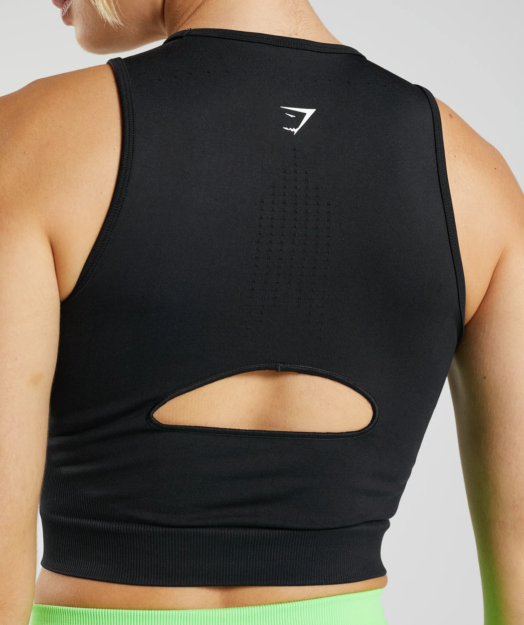 Gymshark Sweat Seamless Midi Tank - Black