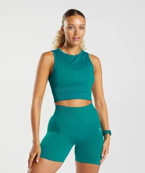 Gymshark Sweat Seamless Midi Tank - Rich Teal
