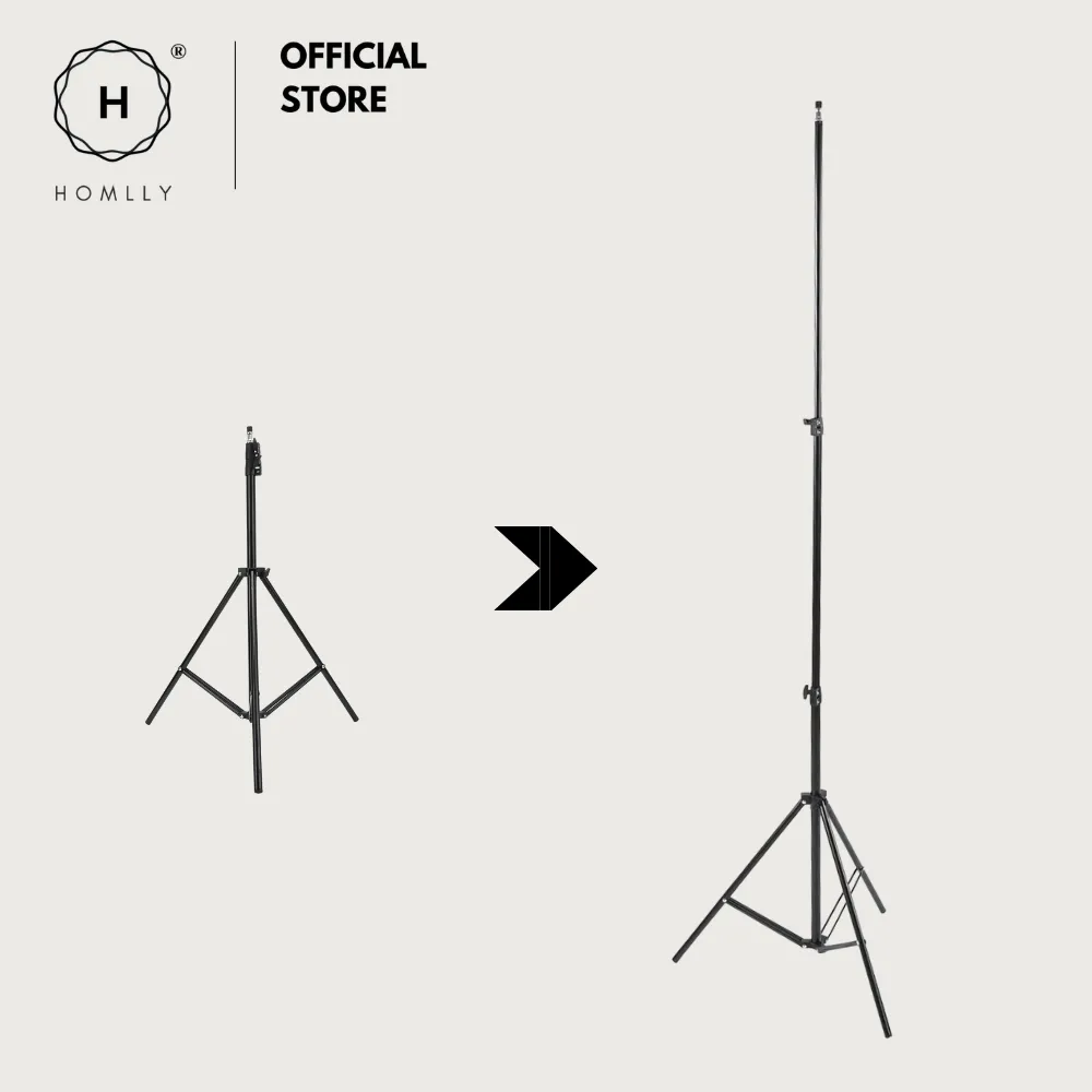 Homlly Flexible Portable Travel Tripod Stand (Up to 2.1m Height)