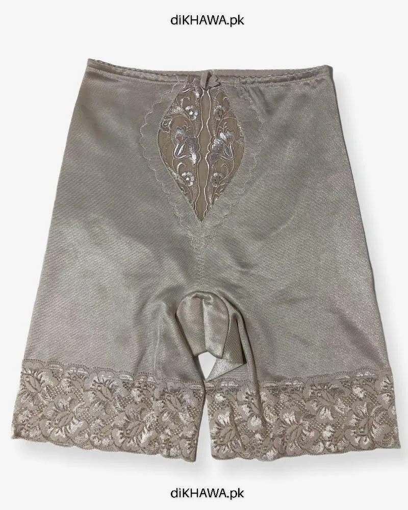 Imported Stocklot Branded Mid Waist Boyleg Panty In Net Panty Stretchable Net Lace Panty 2021