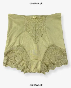 Imported Stocklot Branded Mid Waist Boyleg Panty In Net Panty Stretchable Net Lace Panty 2021