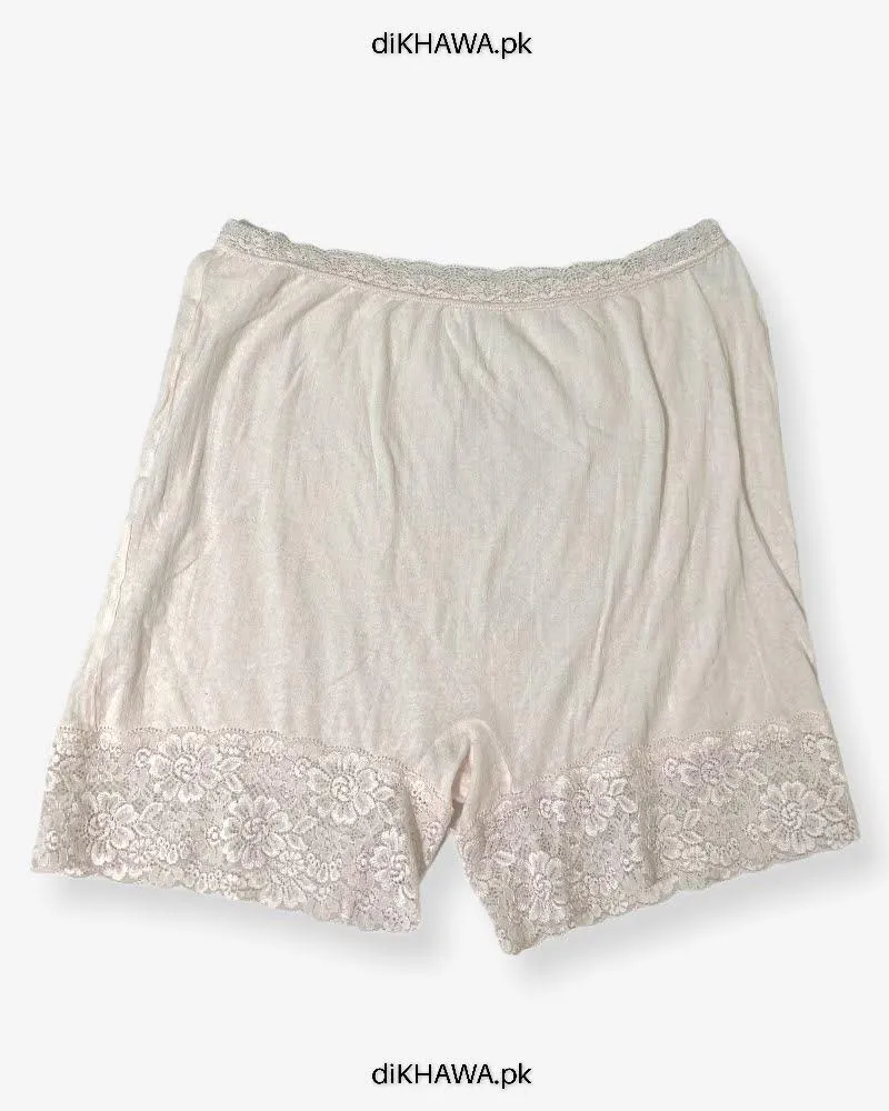 Imported Stocklot Branded Mid Waist Boyleg Panty In Net Panty Stretchable Net Lace Panty 2021