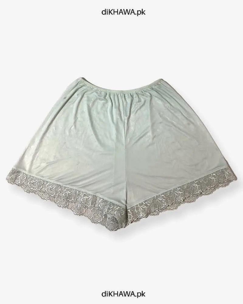 Imported Stocklot Branded Mid Waist Boyleg Panty In Net Panty Stretchable Net Lace Panty 2021
