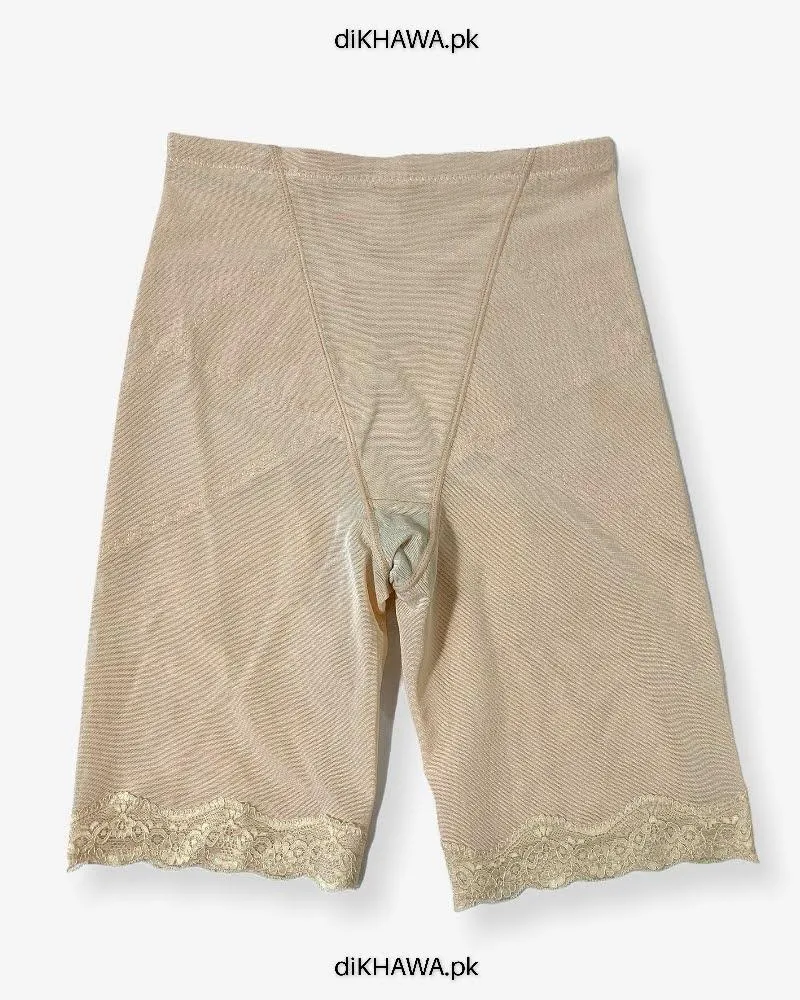 Imported Stocklot Branded Mid Waist Boyleg Panty In Net Panty Stretchable Net Lace Panty 2021