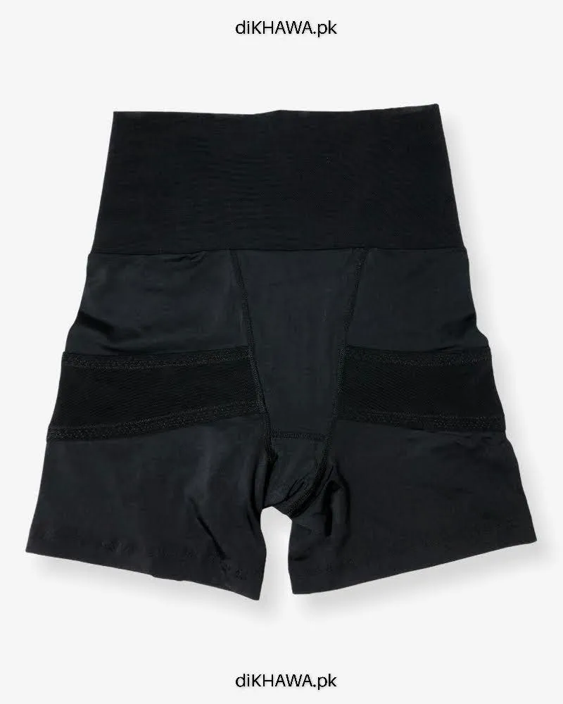 Imported Stocklot Branded Mid Waist Boyleg Panty In Net Panty Stretchable Net Lace Panty 2021