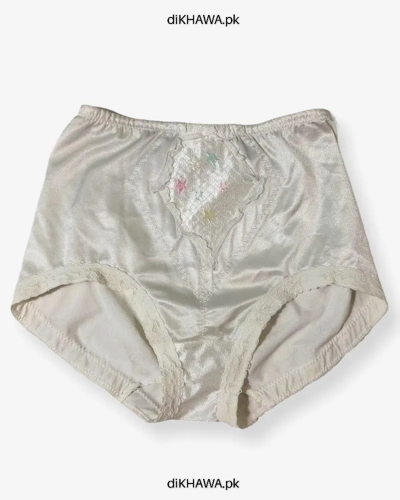 Imported Stocklot Branded Mid Waist Boyleg Panty In Net Panty Stretchable Net Lace Panty 2021