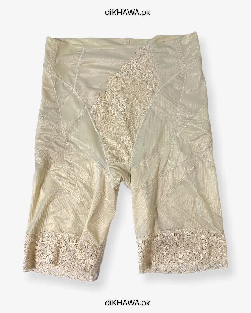 Imported Stocklot Branded Mid Waist Boyleg Panty In Net Panty Stretchable Net Lace Panty 2021