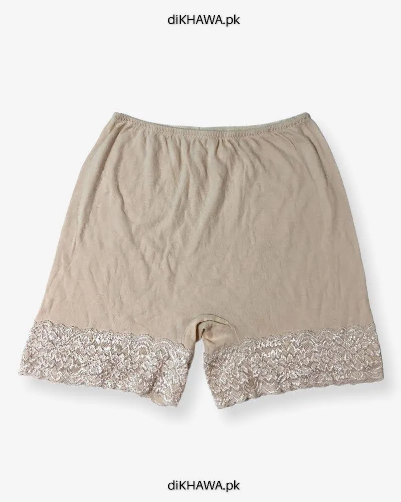 Imported Stocklot Branded Mid Waist Boyleg Panty In Net Panty Stretchable Net Lace Panty 2021