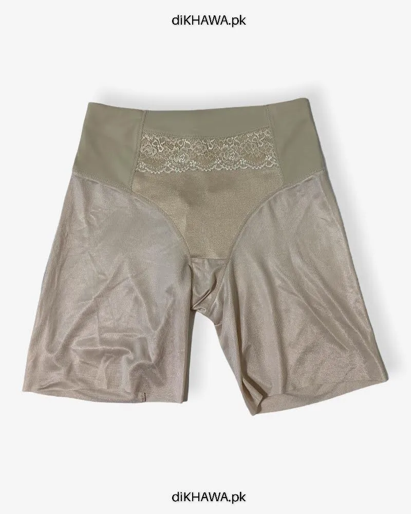 Imported Stocklot Branded Mid Waist Boyleg Panty In Net Panty Stretchable Net Lace Panty 2021