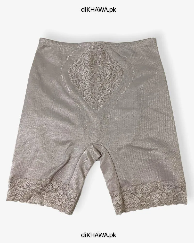 Imported Stocklot Branded Mid Waist Boyleg Panty In Net Panty Stretchable Net Lace Panty 2021