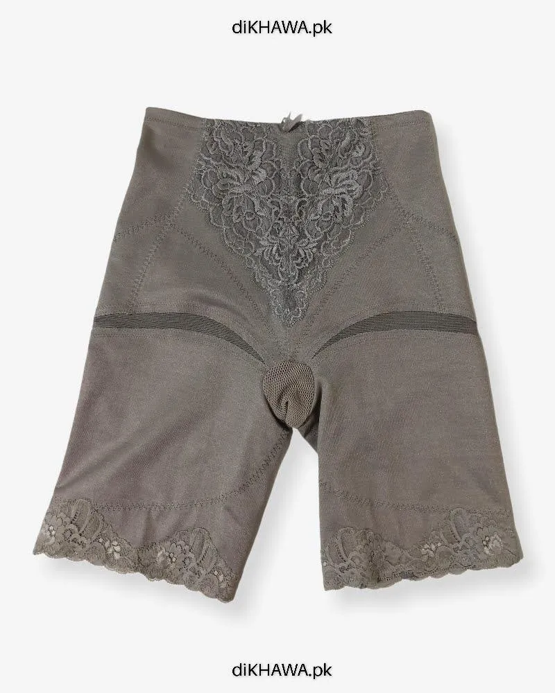 Imported Stocklot Branded Mid Waist Boyleg Panty In Net Panty Stretchable Net Lace Panty 2021