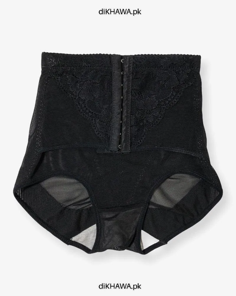 Imported Stocklot Branded Mid Waist Boyleg Panty In Net Panty Stretchable Net Lace Panty 2021