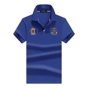 INSTOCK-Men's Short Sleeve T-Shirt Summer Lapel Polo Shirt Casual
