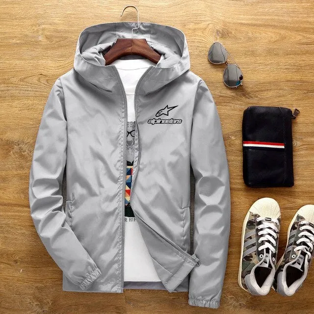 jacket casual large section men's coat street 7XL Big-ticket savings new and men's 2020 spring size summer jacket thin zipper hooded bomber trench Stylish design