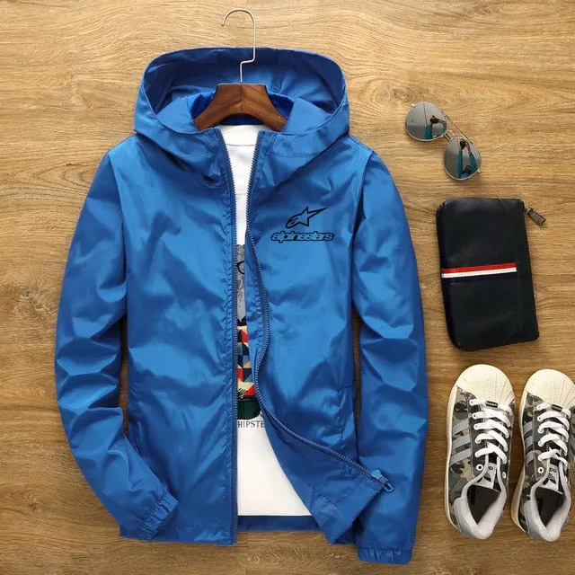 jacket casual large section men's coat street 7XL Big-ticket savings new and men's 2020 spring size summer jacket thin zipper hooded bomber trench Stylish design