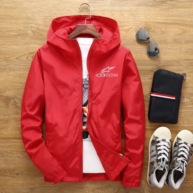 jacket casual large section men's coat street 7XL Big-ticket savings new and men's 2020 spring size summer jacket thin zipper hooded bomber trench Stylish design