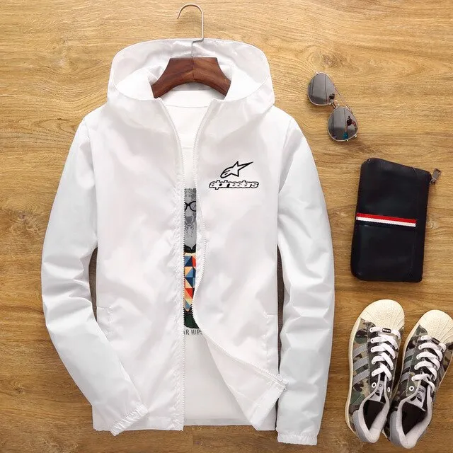 jacket casual large section men's coat street 7XL Big-ticket savings new and men's 2020 spring size summer jacket thin zipper hooded bomber trench Stylish design