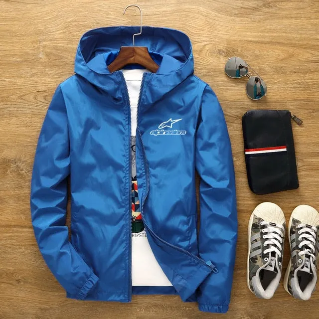 jacket casual large section men's coat street 7XL Big-ticket savings new and men's 2020 spring size summer jacket thin zipper hooded bomber trench Stylish design