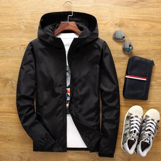 jacket casual large section men's coat street 7XL Big-ticket savings new and men's 2020 spring size summer jacket thin zipper hooded bomber trench Stylish design