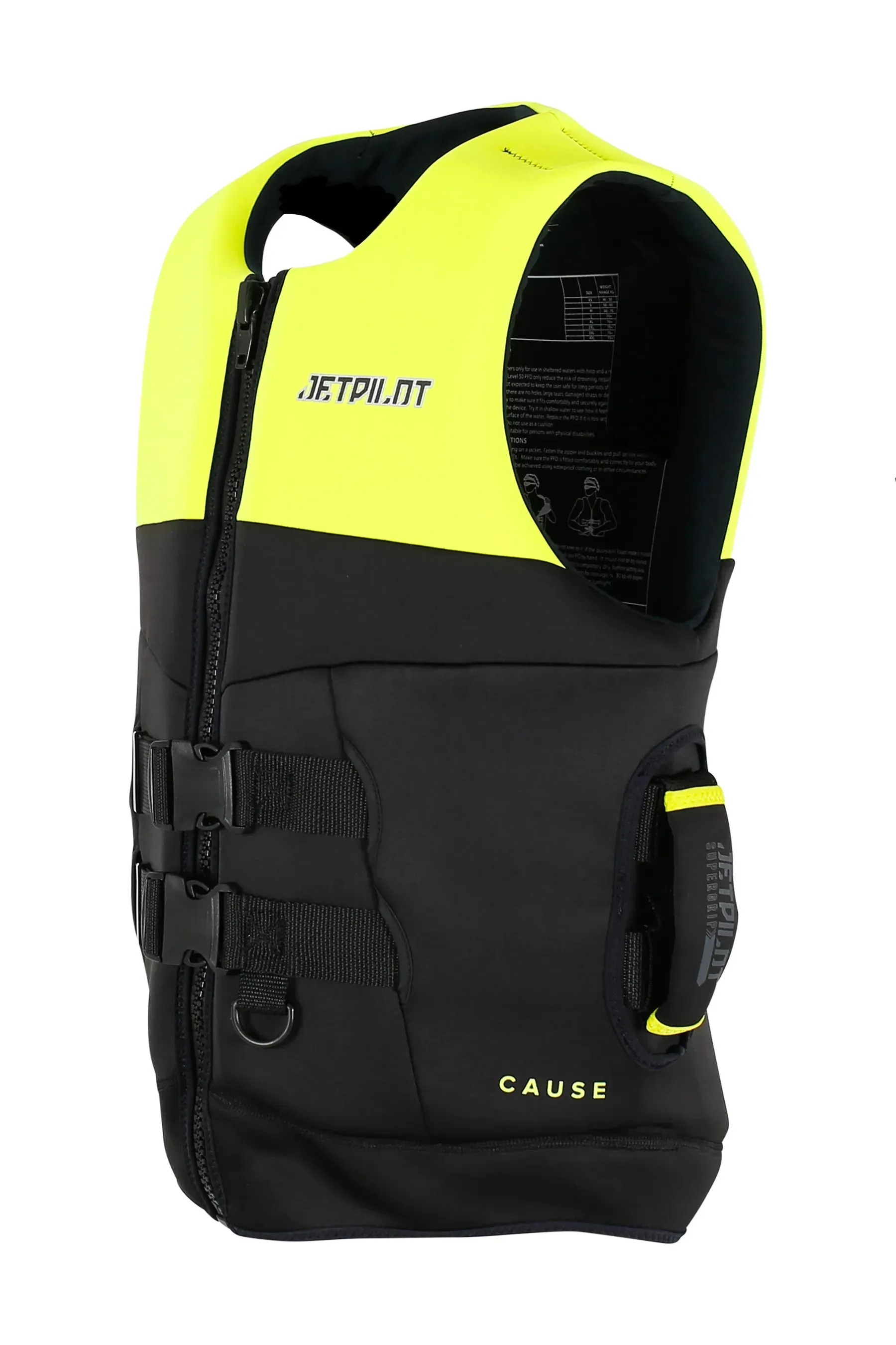 Jetpilot Cause Mens S-Grip Life Jacket - Yellow