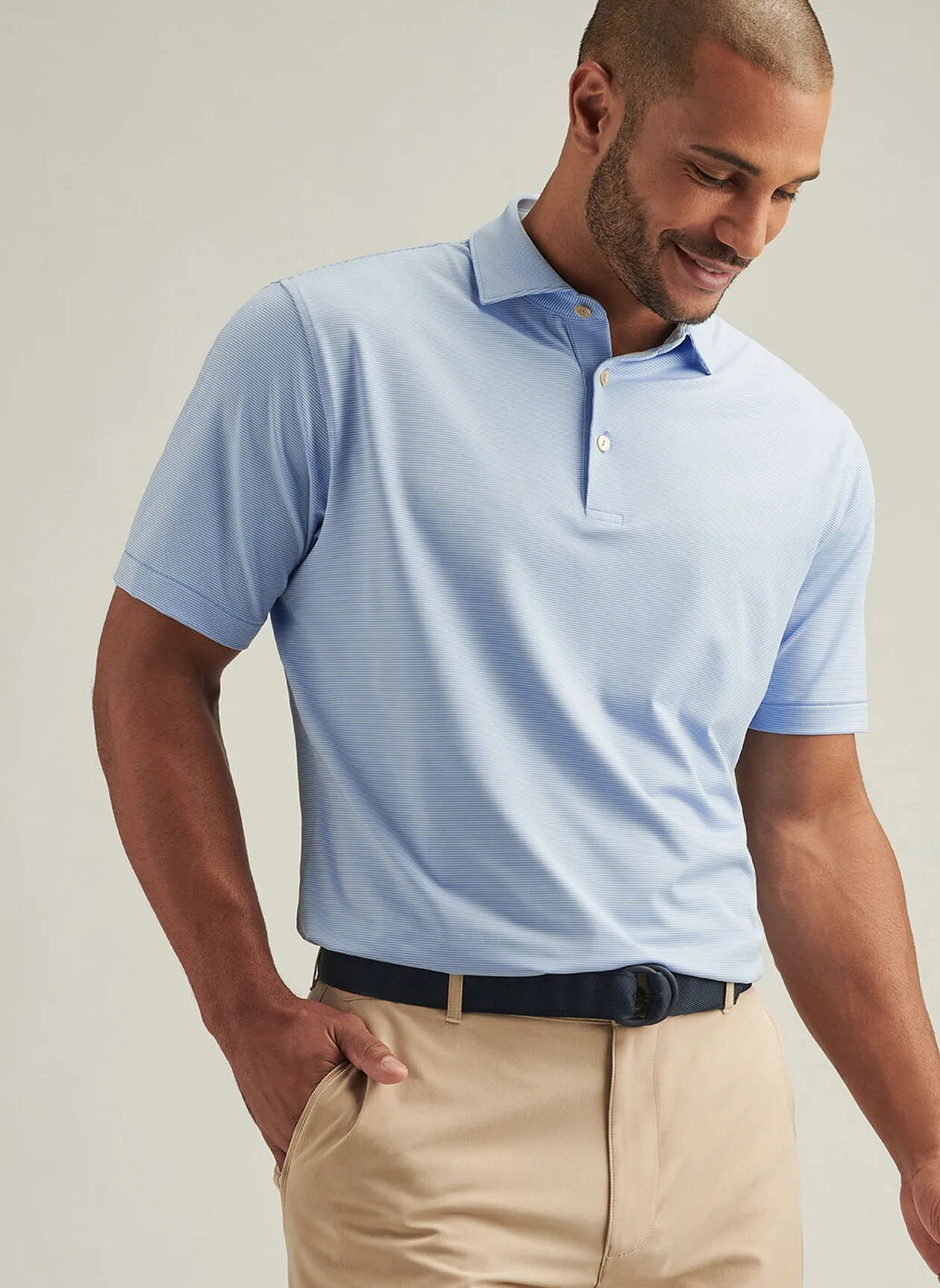 Jubilee Performance Jersey Polo by Peter Millar - Blue Fade