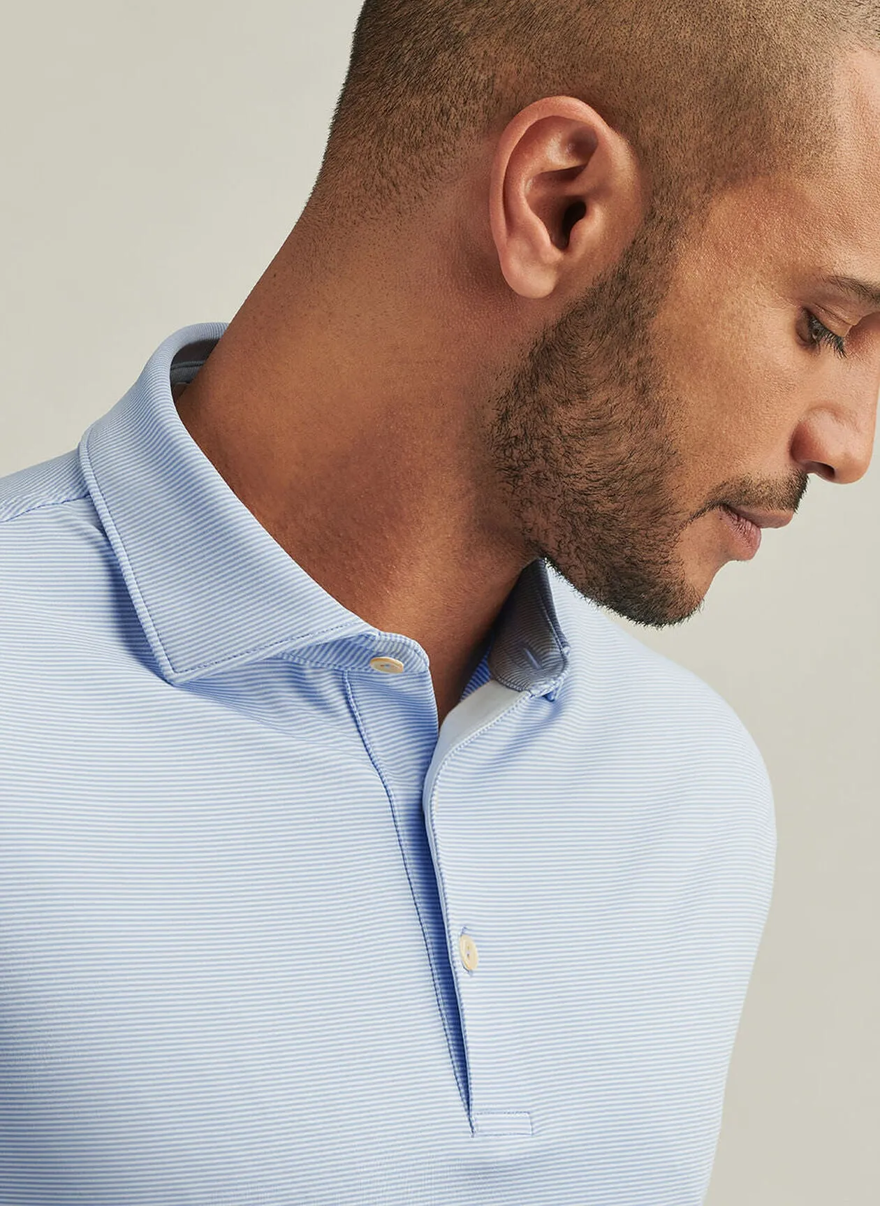 Jubilee Performance Jersey Polo by Peter Millar - Blue Fade