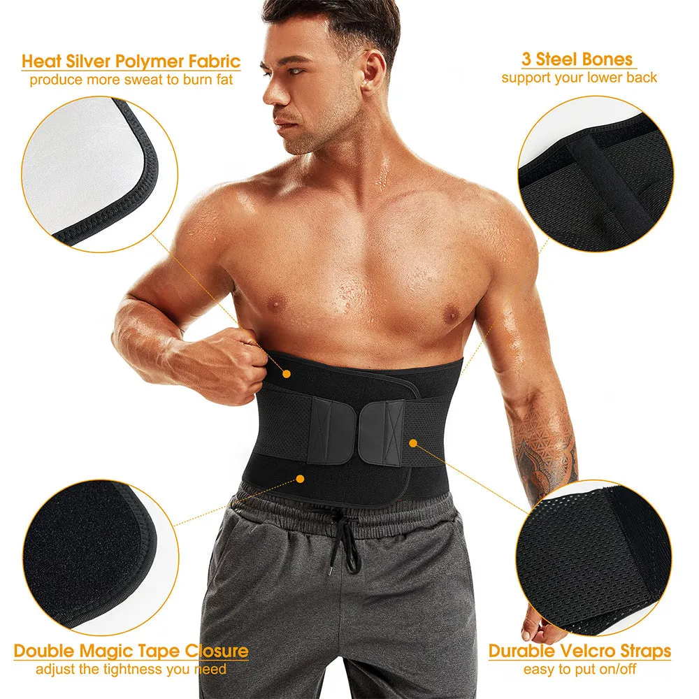 Junlan Men Fat Burning Waist Trainer Brace