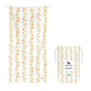 Large Quick Dry Towel -Rainbow Road