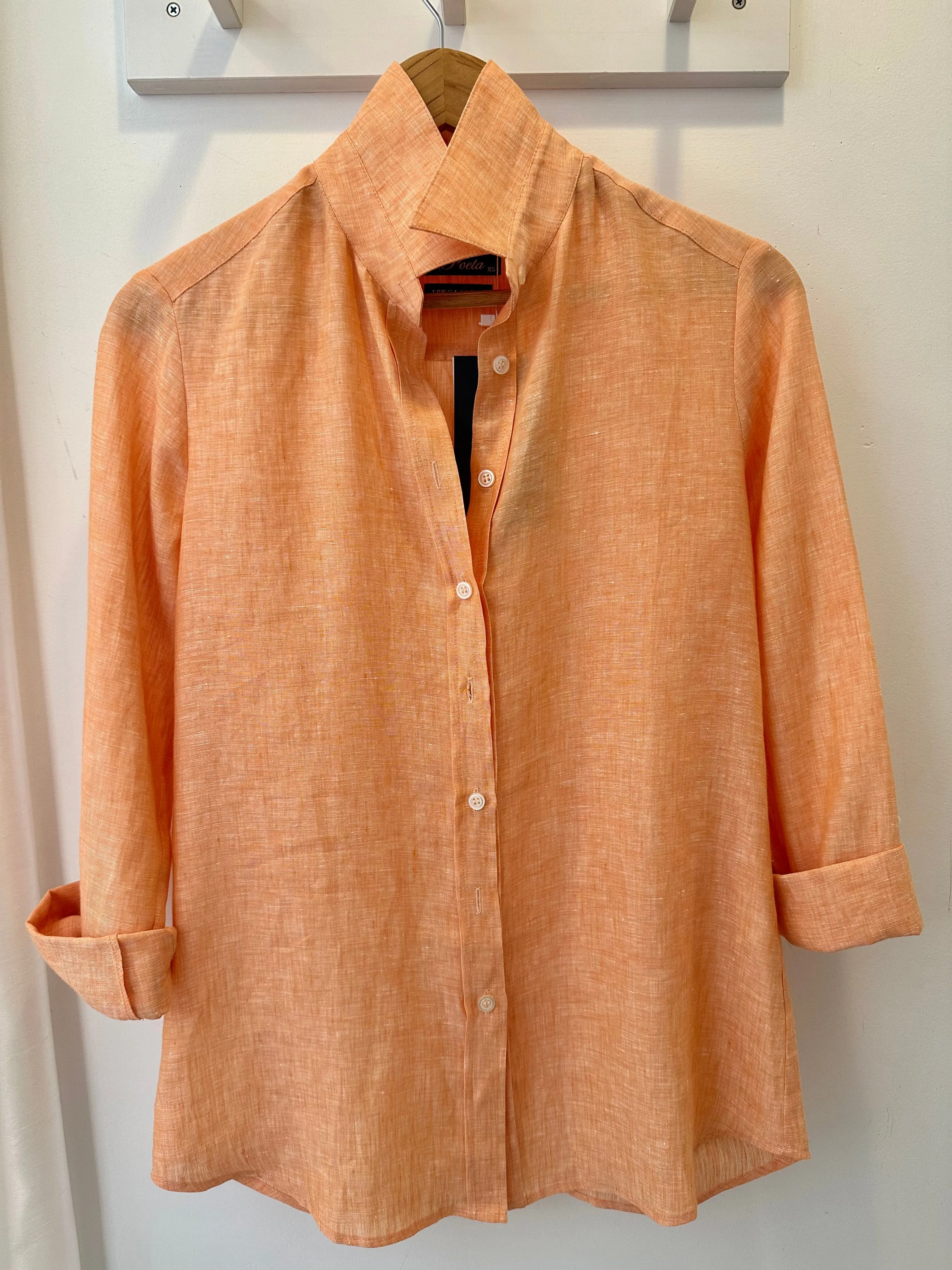 Light Orange Linen Shirt