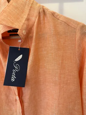 Light Orange Linen Shirt