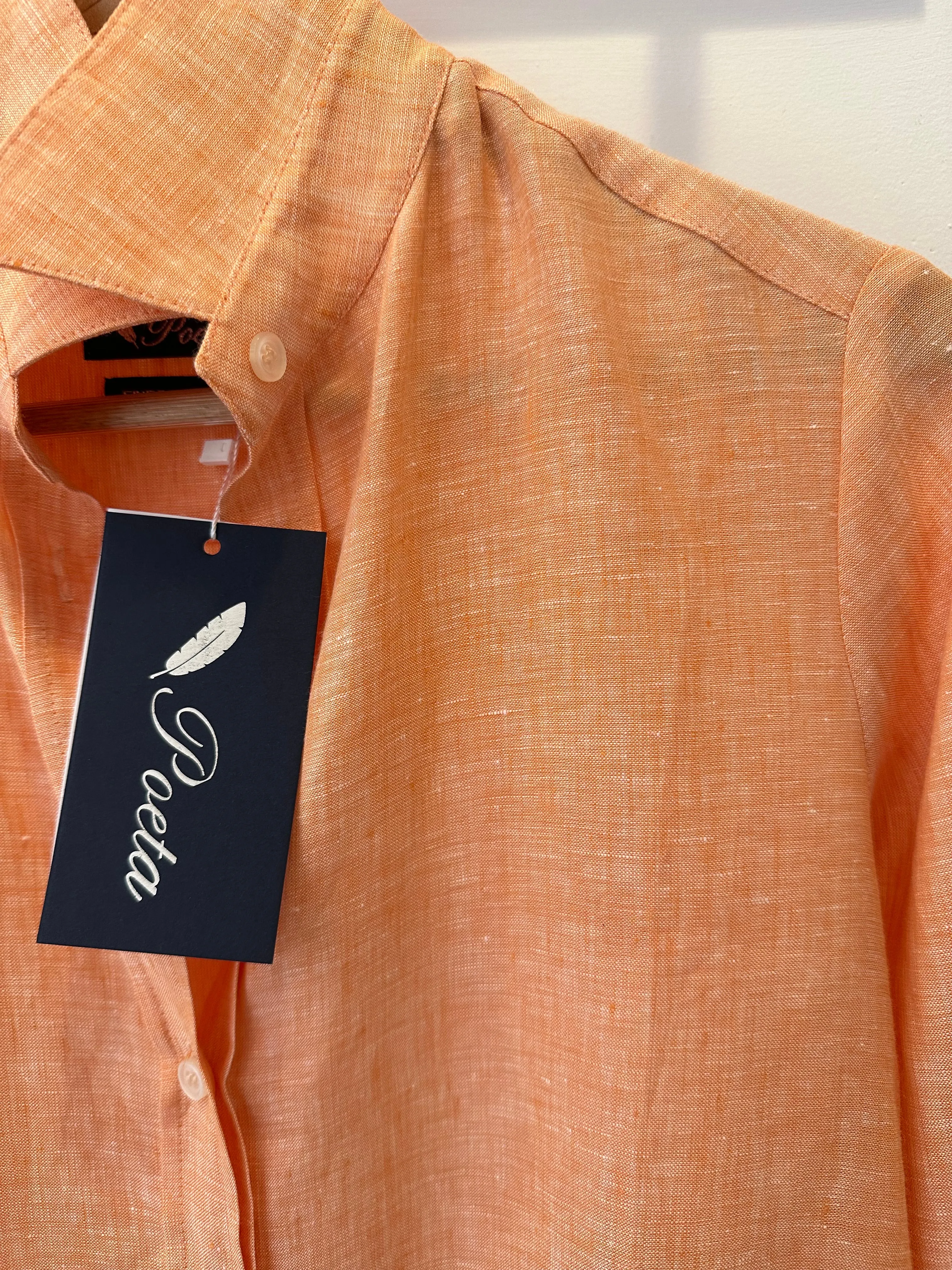 Light Orange Linen Shirt