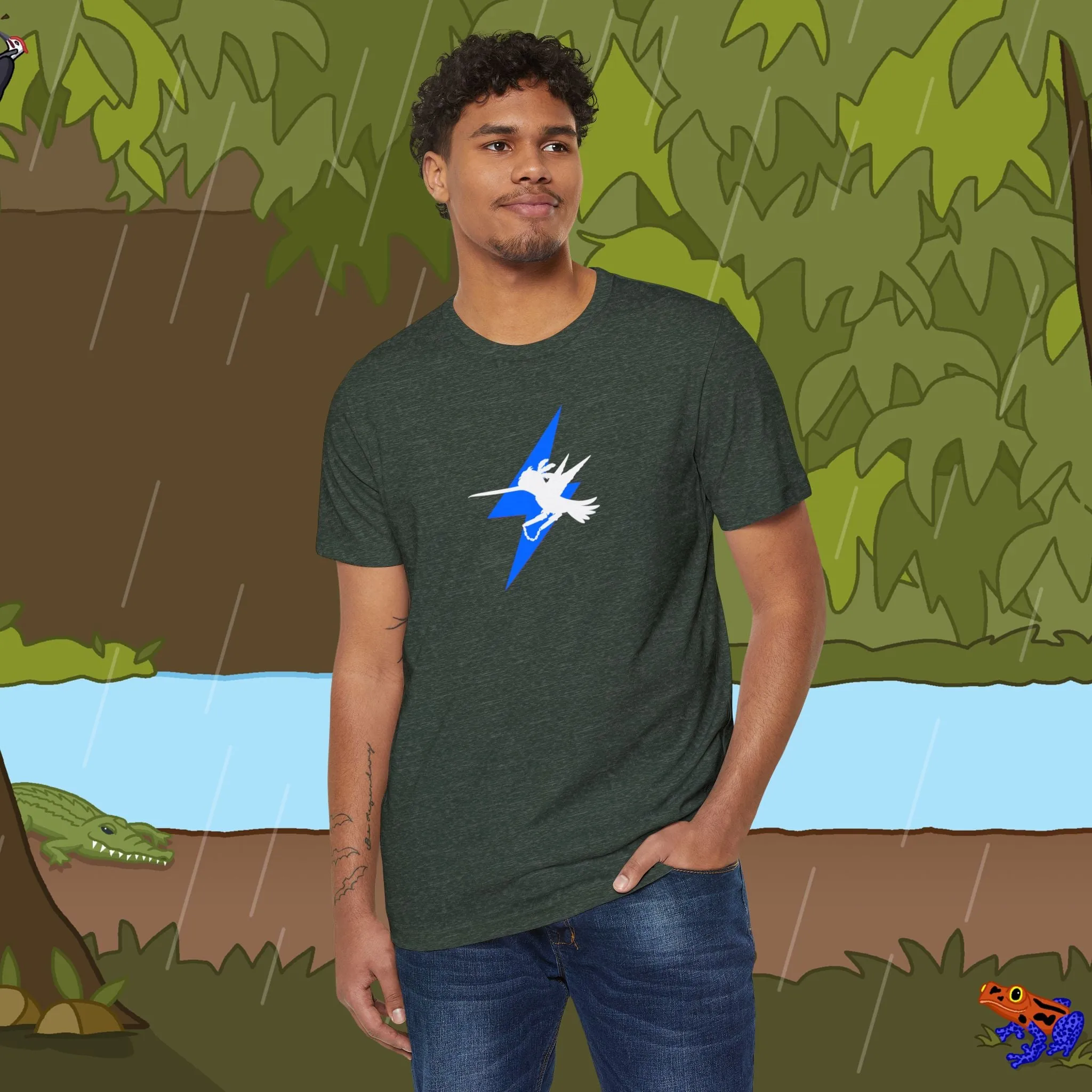 Lightning Bolt Nunchucks Recycled Organic T-Shirt