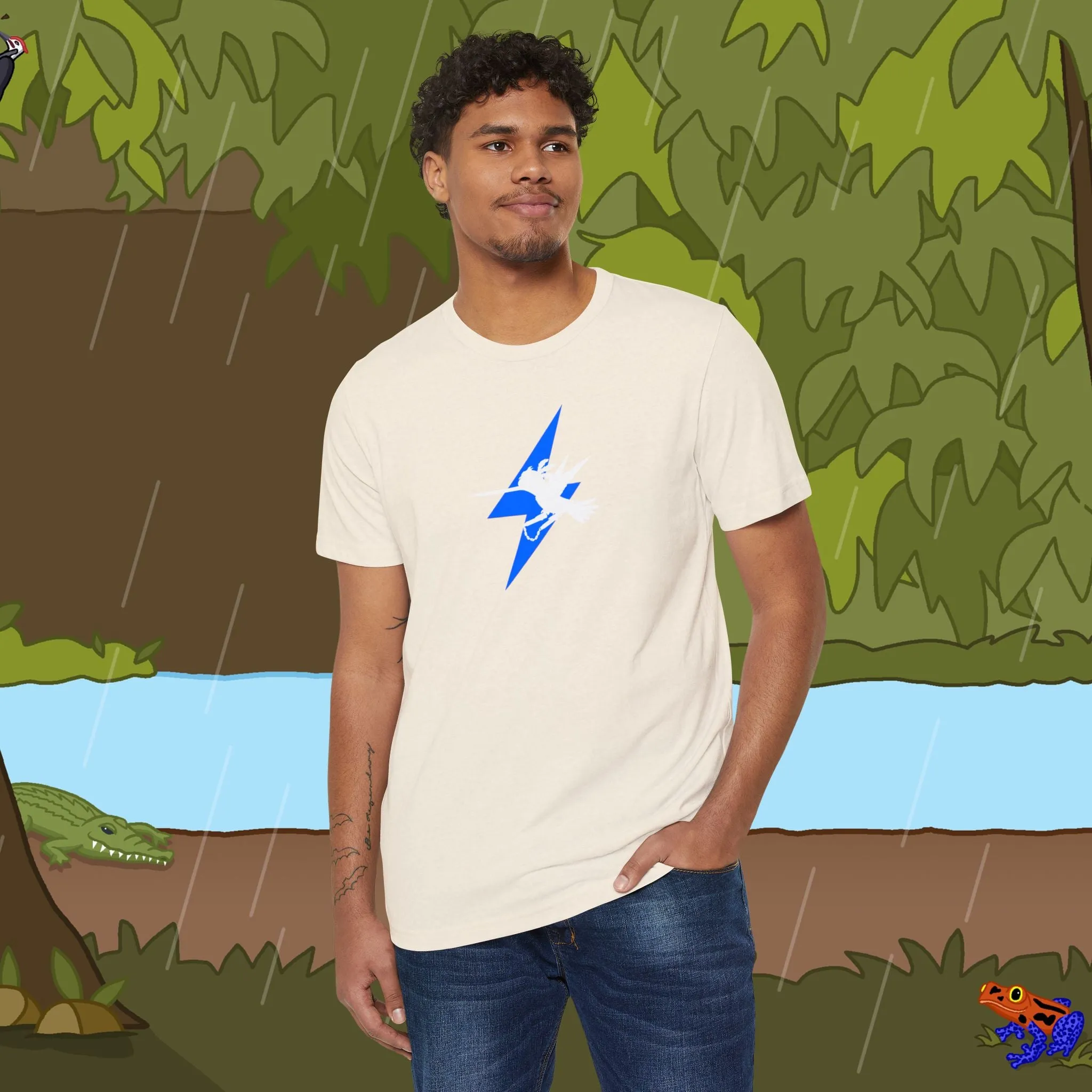 Lightning Bolt Nunchucks Recycled Organic T-Shirt