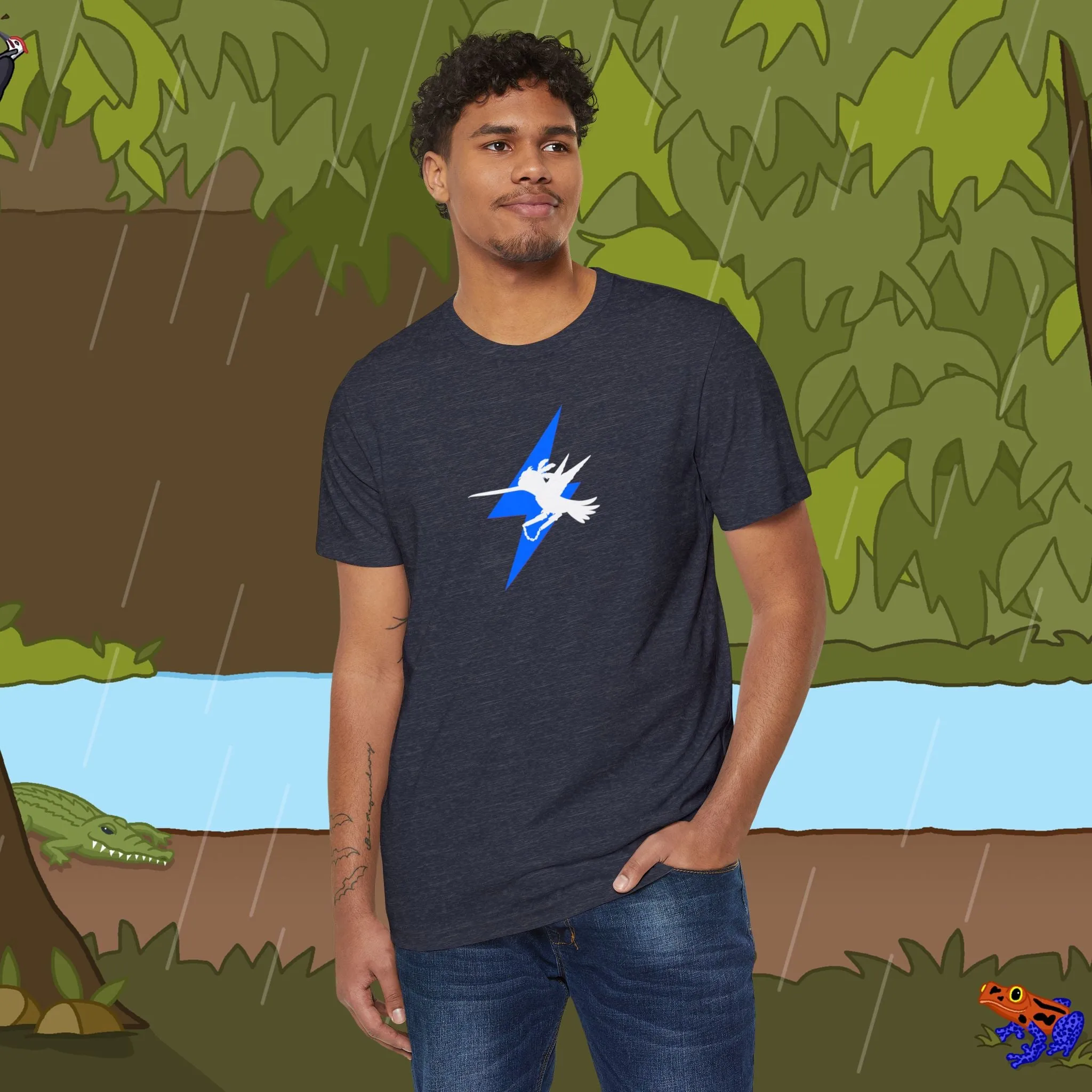 Lightning Bolt Nunchucks Recycled Organic T-Shirt