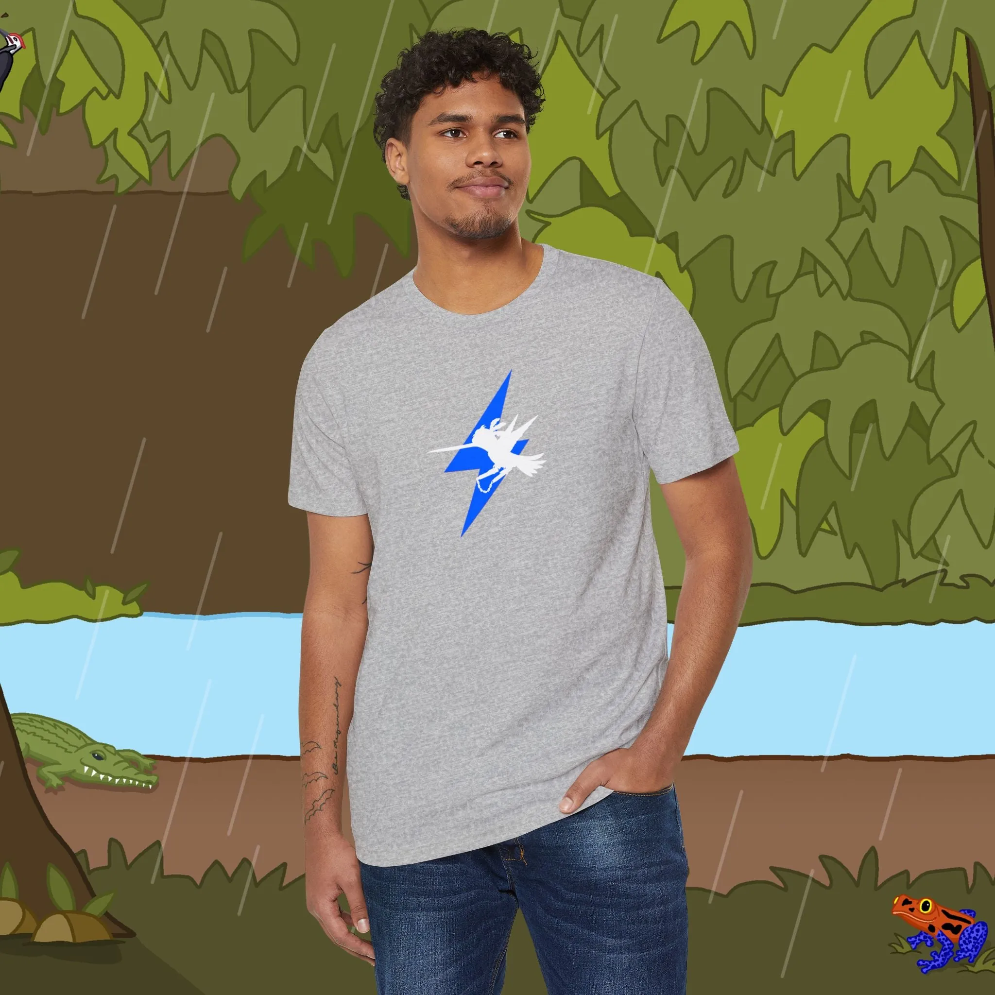 Lightning Bolt Nunchucks Recycled Organic T-Shirt