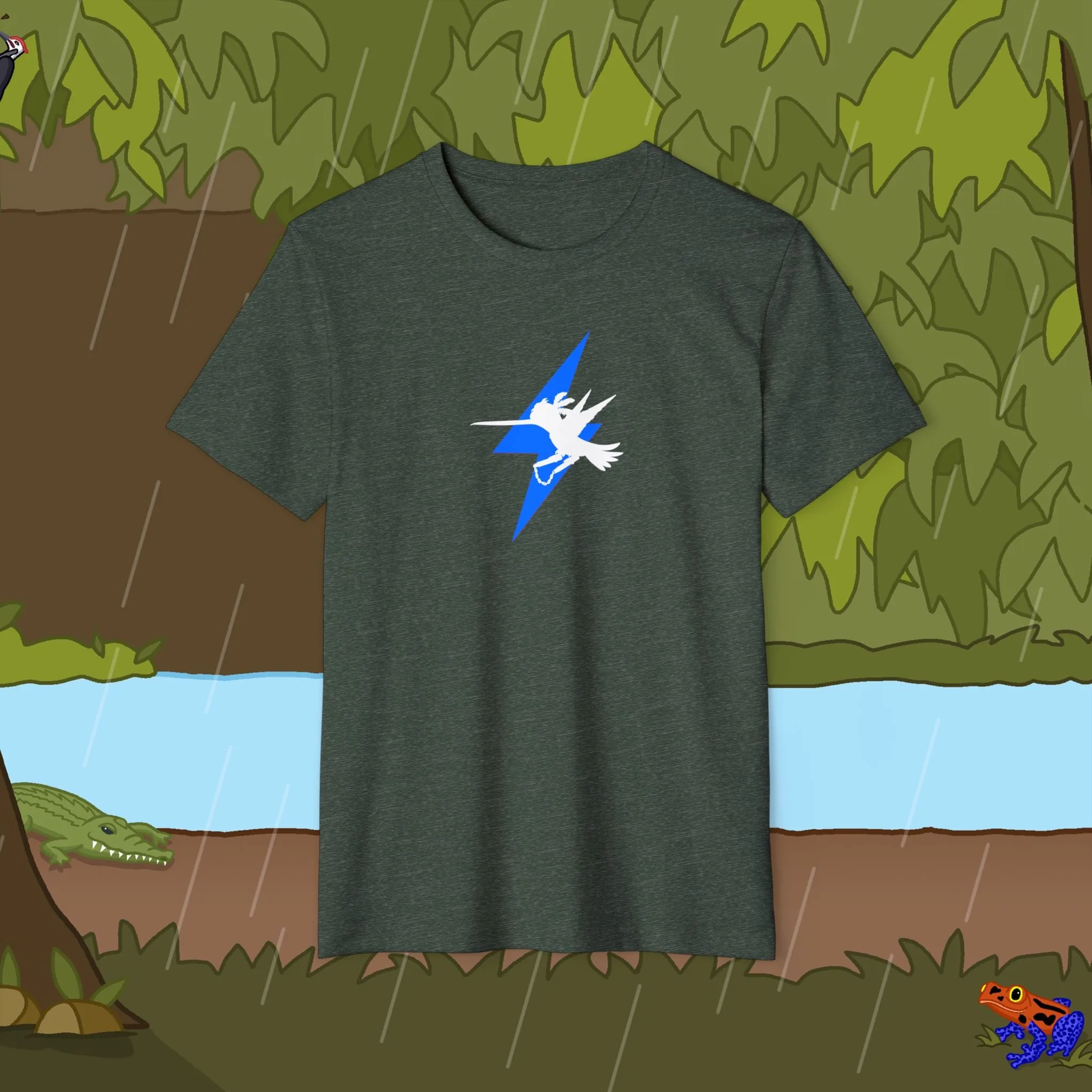 Lightning Bolt Nunchucks Recycled Organic T-Shirt