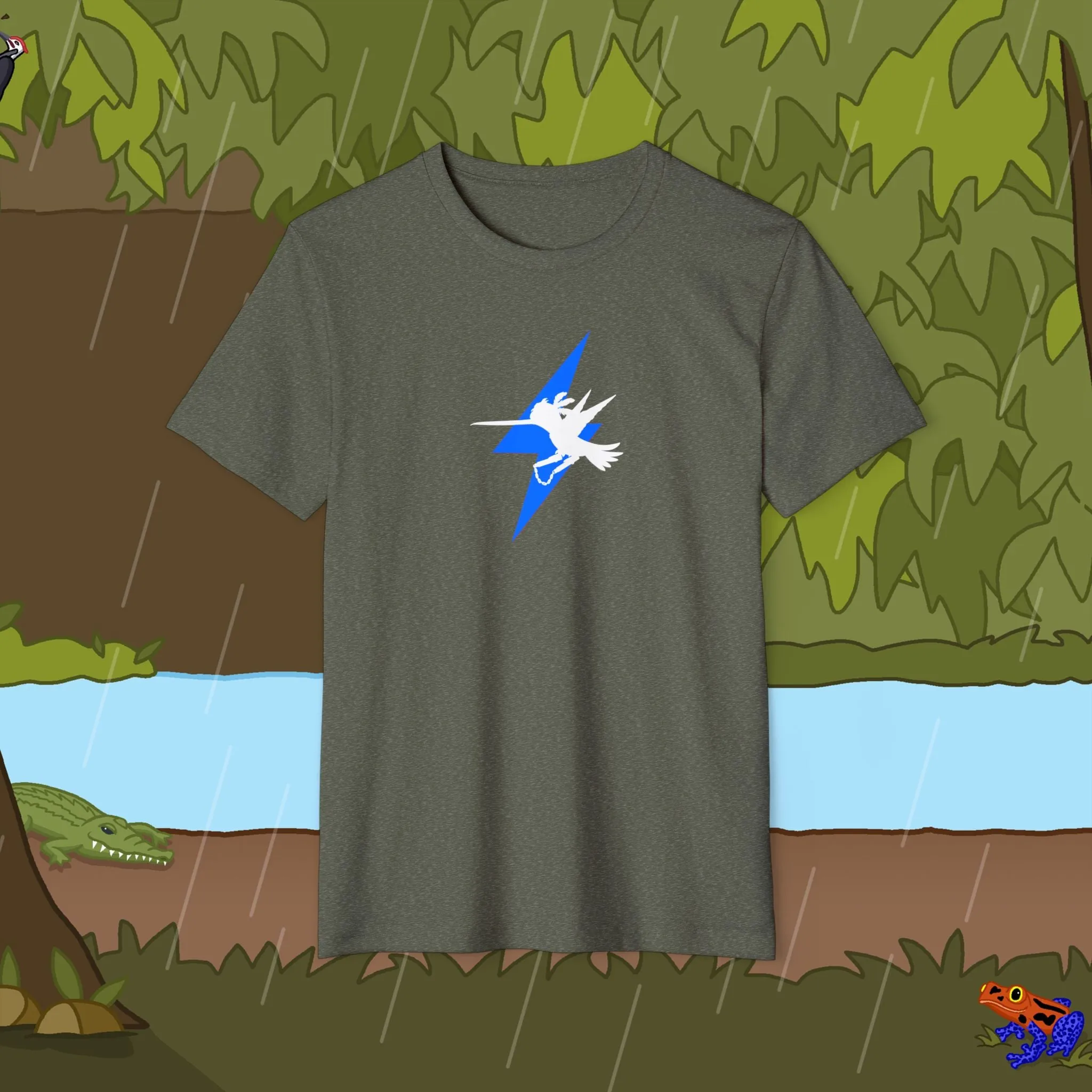 Lightning Bolt Nunchucks Recycled Organic T-Shirt
