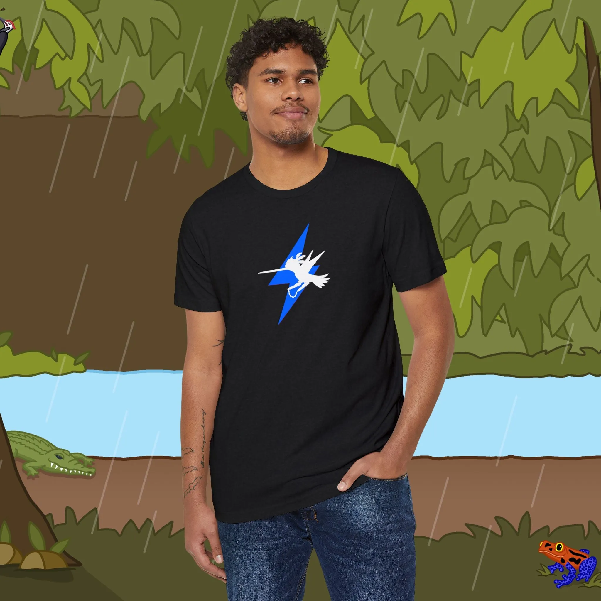 Lightning Bolt Nunchucks Recycled Organic T-Shirt