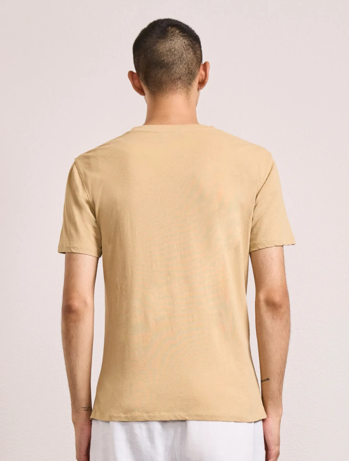LUCIO LINEN-COTTON T-SHIRT