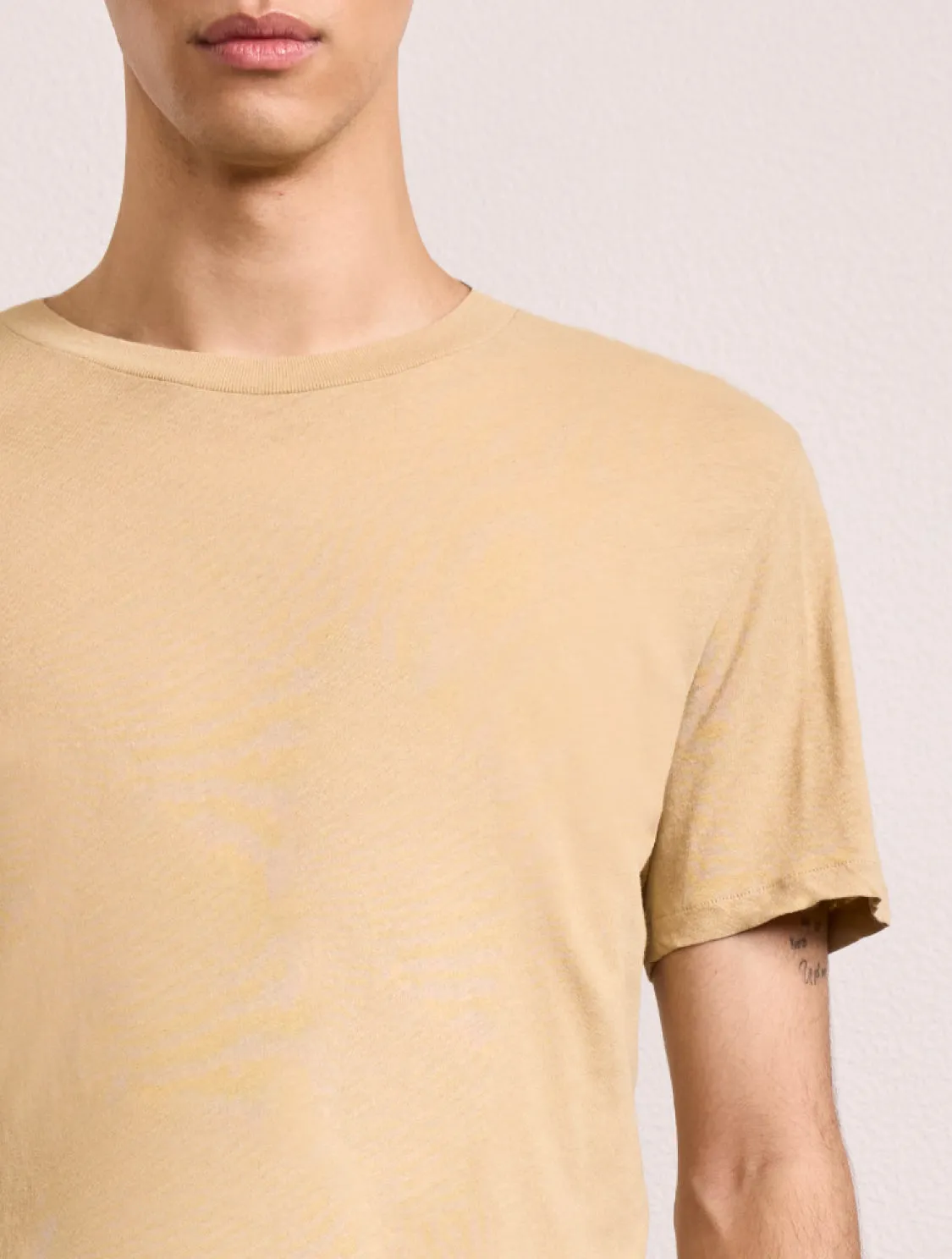 LUCIO LINEN-COTTON T-SHIRT