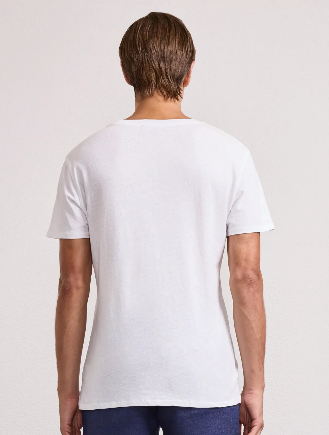 LUCIO LINEN-COTTON T-SHIRT