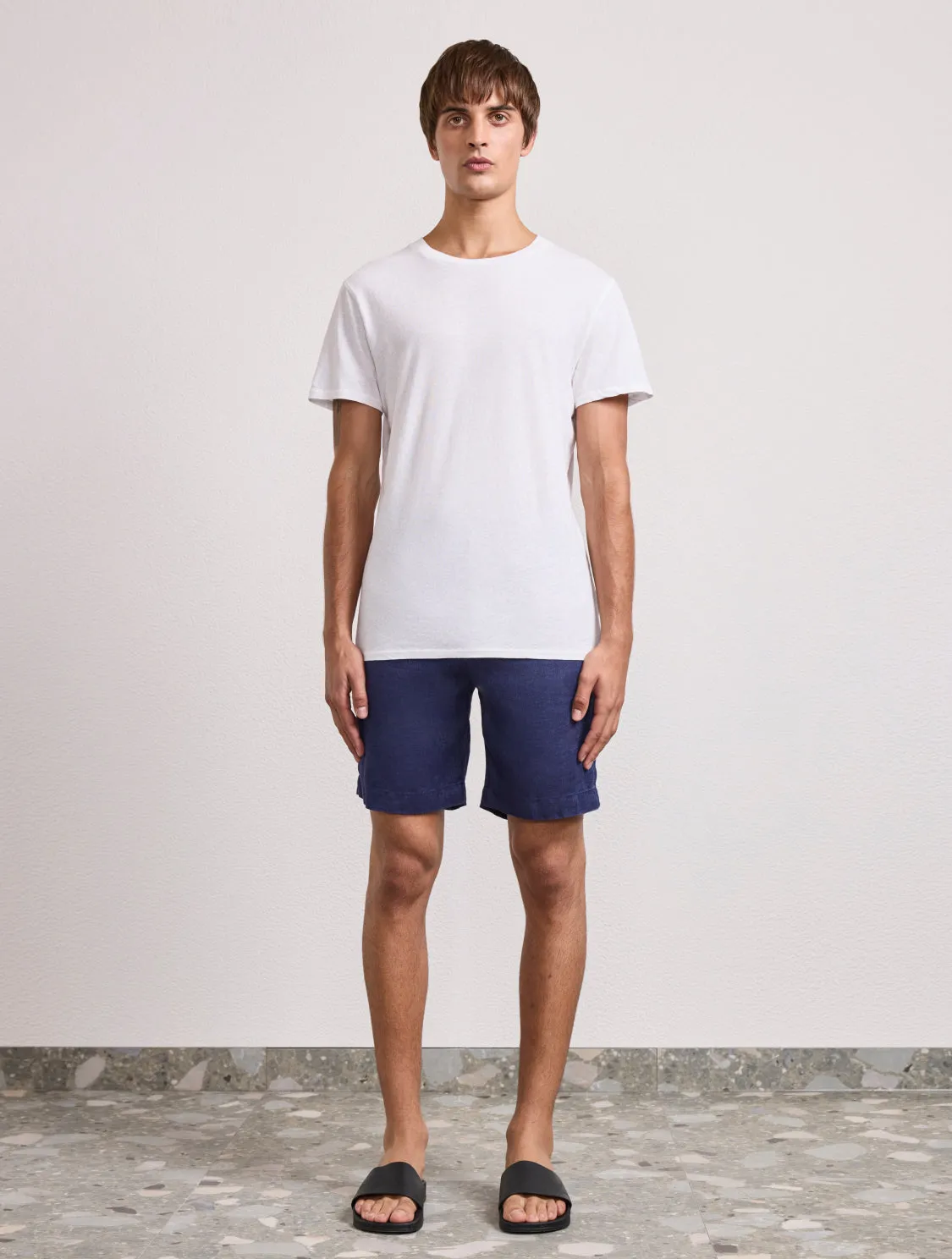 LUCIO LINEN-COTTON T-SHIRT